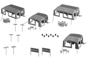 Camping-Wohnwagen-Set Set of camping caravans Kit de caravanes de camping Camping caravan set Art. Nr.