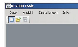 Vorgabe unverändert durchgeführt wurde). 3. Über das Desktop Icon C7000 Tools Light 2.