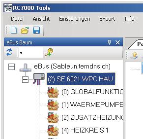 Verbindung zur Anlage herstellen: Funktion Laden anklicken 3 4 