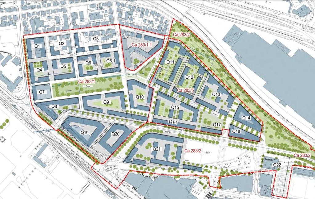 Wärmenetz Übergabestation je Block Energiezentrale kanalintegrierter