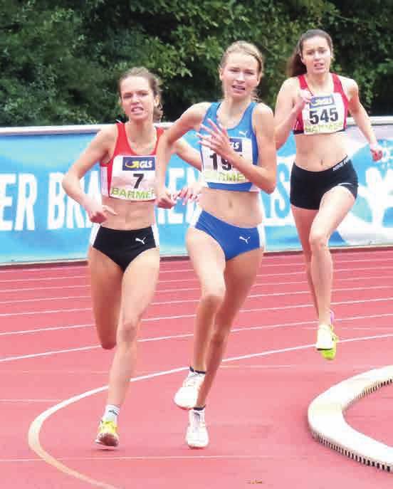 Leichtathletik Sophia Volkmer Deutsche 800-Meter-Meisterin Sensationeller Auftritt der 15-jährigen Läuferin Von Lars Wörner Wir gratulieren der neuen Deutschen Jugendmeisterin über 800 Meter, Sophia