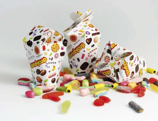 Produkte Verpackung Jede Menge Candy Stora Enso und AR Packaging haben ein neues Verpackungskonzept für Schokolade und Süßwaren entwickelt.