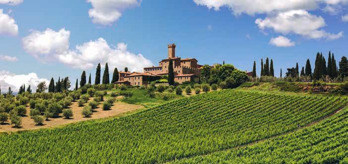 6 Castello Banfi Das toskanische Weinschloss, bekannt für seine Leidenschaft für die Sangiovese-Traube, feiert sein 40. Jubiläum auguri!