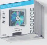 31692 VPE 40 CD/DVD Jewel Case, 10er Pack, schwarz - Bruchsicheres Material, schützt die CD/DVD vor
