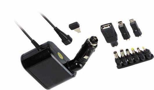4,0 x 1,7mm / 5,5 x 1,5mm / 2,35 x 0,75mm CAU 2000 EDV-Nr. 28241 Vivanco Sondermodelle KFZ-Ladenetzteil mit USB-Ausgang, 3V-12V, 3A max.