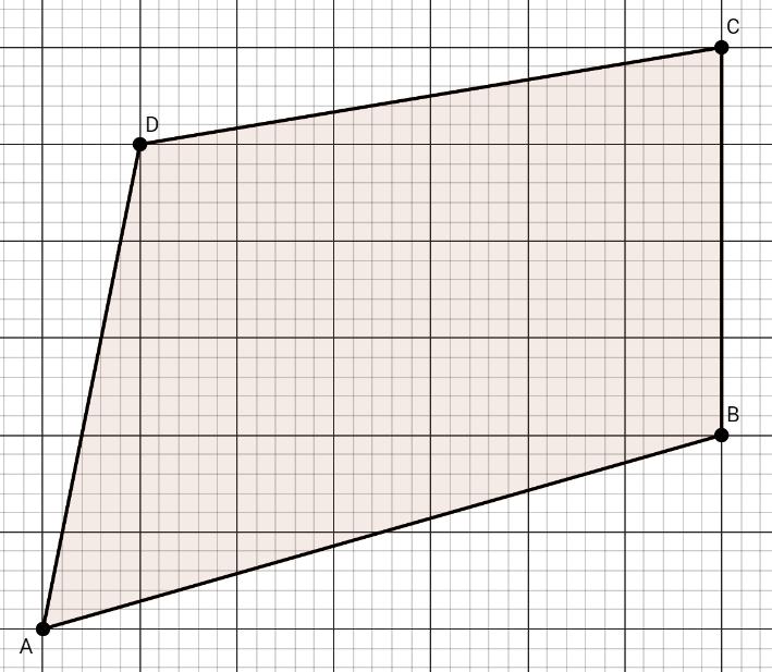 Aufgabe 9 a) Berechne den Umfang vom Viereck ABCD. Dabei gilt: ein kleines Häuschen ist 2 mm lang.