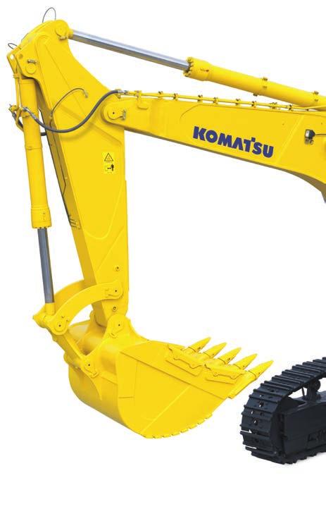 Auf einen Blick Die Hydraulikbagger der Serie 8 von Komatsu setzen weltweit neue Maßstäbe für Gewinnungsmaschinen.
