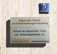 Impressum Herausgeber Verband der Bayerischen Textilund
