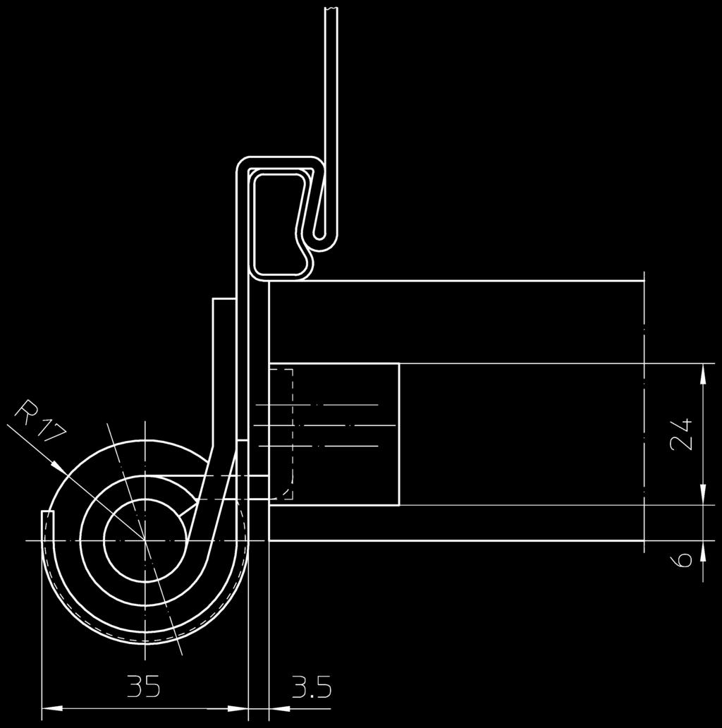 Materialstärke Fräserdurchmesser Schrauben zwei Bänder pro Flügel (1x2 m) 120,0 kg 160,0 mm 22,0 mm 4,0 mm 24,0 mm 5,0 x 50,0 mm VN 0099 Klemmschutz inkl.
