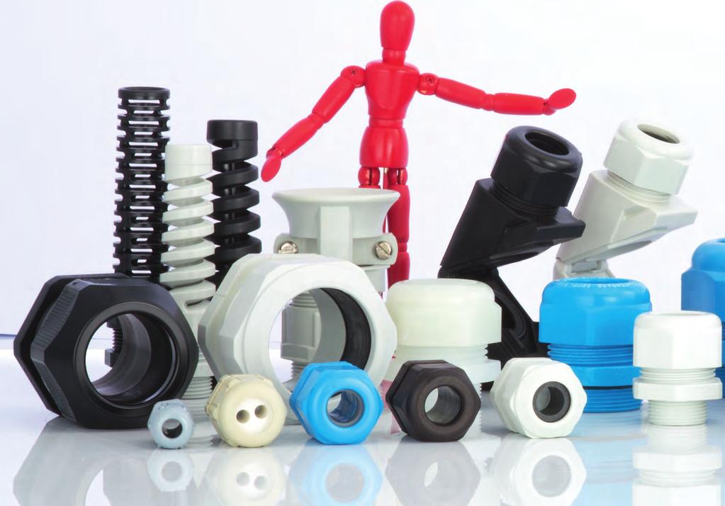 Inhaltsverzeichnis Kabelverschraubungen aus Kunststoff List of Contents Plastic Cable Glands Baureihen Ranges Seite / Page SYNTEC (IP 68)...........................SYNTEC (IP 68).................................................64 Polyamid, Standard.