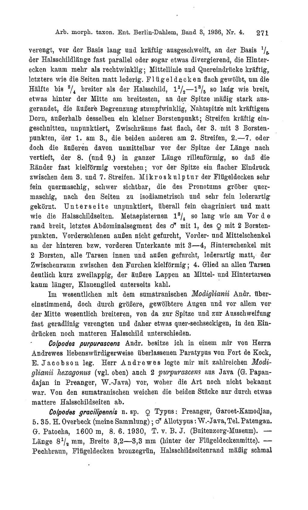Arb. morpk. taxon. Ent. Berlin-Dahlem, Band 3, 1936, Nr. i.