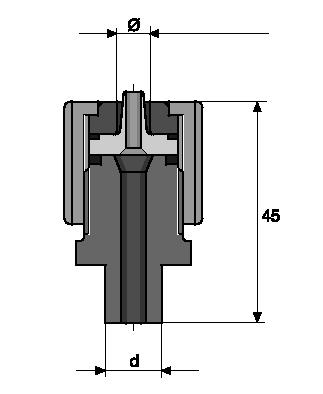 1.10 Mechanisches/hydraulisches Sonderzubehör 1.10.3 Anschlussteile, Fittings Schlauch-/Klebenippel PVC* mit Überwurfmutter, zur Verbindung