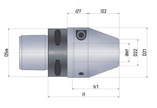Rundlaufgenauigkeit < 0.004 mm bei 2.5 x dmt (max. 50 mm) Wuchtgüte: G 2.5 at 25 000 min1 bei PSK C4 C6, HSK 63 und ISO30-40 G 2.