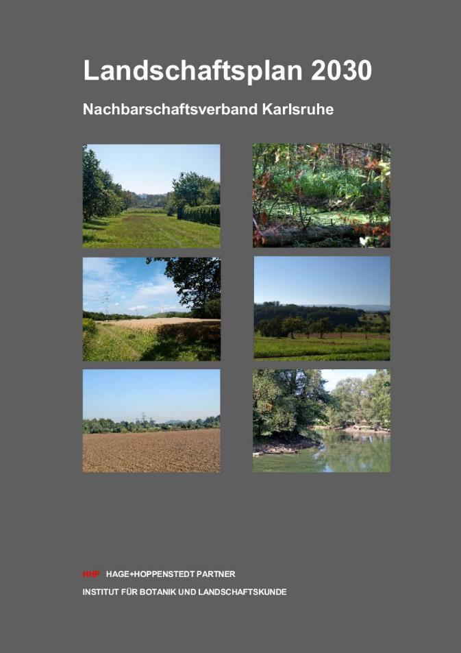 Landschaftsplan Nachbarschaftsverband Karlsruhe Der Landschaftsplan NVK wurde von 2012 bis Anfang 2016 inhaltlich erarbeitet (Maßstab 1:25.