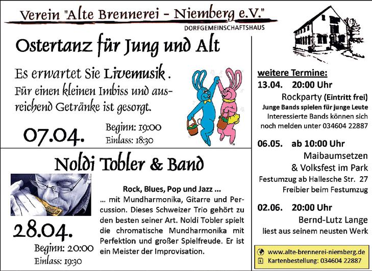 Nr. 6/2012-19 - Nichtamtlicher Teil Ortschaft Niemberg Vereine und Verbände Einladung Zur Jahresversammlung 2012 der Jagdgenossenschaft Niemberg am 26. März 2012 um 18.