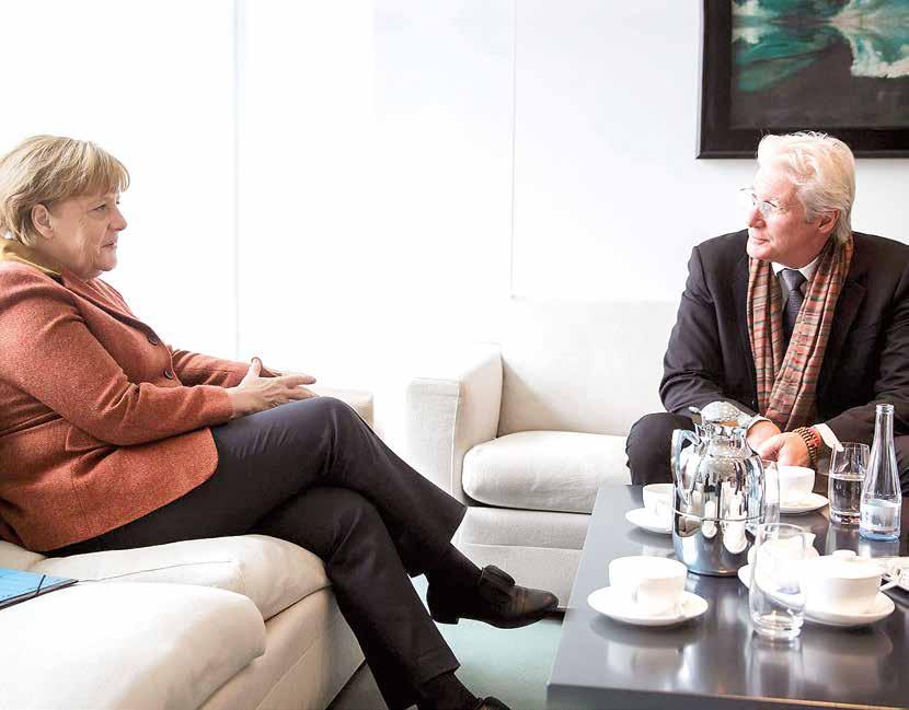 Merkel trifft Richard Gere