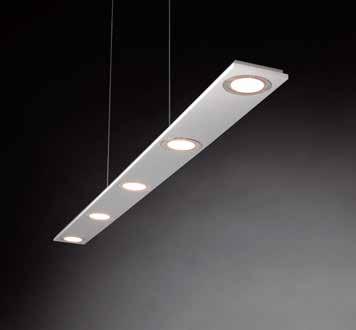 Dimmer extrem flach LED SMD Spannung: 230 V 62,5 lm/w Lichtfarbe: warmweiß, 3000 K Edelstahl/Acrylgehäuse, Oberfläche Hochglanz Kunststoffabdeckung matt