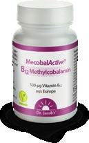 GENUSS MecobalActive B 12 Methylcobalamin Veganes Vitamin B 12 in seiner reinsten Form üü 500 μg Vitamin B 12 pro Lutschtablette üb ü 12 Methylcobalamin für unseren Stoffwechsel direkt verwertbar ü ü