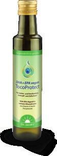 GENUSS DHA+EPA vegan TocoProtect Für Gehirn- und Herzfunktion, Sehkraft und Zellschutz üü Hochkonzentriert in DHA & EPA ü ü Optimale Wirkstoffaufnahme durch natives Olivenöl extra aus erster