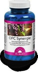 GENUSS VITALSTOFFE OPC Synergie Für Zellschutz, Gefäße und Kollagenbildung ü ü 60 mg OPC aus französischen Weintrauben ü ü 165 mg Polyphenole aus Trauben, Pinienrinde und Grüntee ü ü Mit ausgewählten