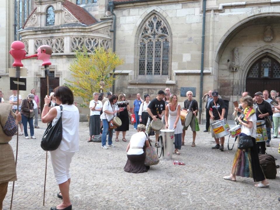 August 2014 Schlusskundgebung an der Stadtkirche