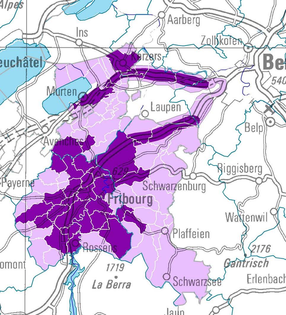 9 Region Freiburg (deutschsprachiges Programm) Veranstalter: Anzahl Einwohner 156'059 1 (integraler Bestandteil eines zweisprachigen Radios) mit Leistungsauftrag und Gebührenanteil Bezirke La Sarine,