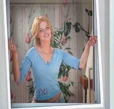 Insektenschutz- Fenster Insektenschutz-Fenster Profi - integrierte Edelstahl-Einhängefedern