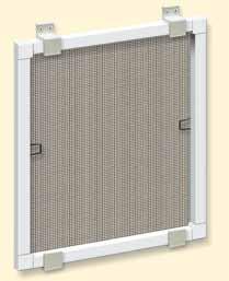 Alternative Befestigungen Scharnier Montage-Set für Insektenschutz-Fenster und -Türen, Bedienung von innen - 2 Stück, inkl.