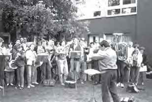 So fing die Kirchentagswoche im Juni 1991 an. Der Posaunenchor aus Großschirma spielte vor dem Paul-Gerhardt-Haus in Alstedde ein Ständchen: Der Kirchentag im Ruhrgebiet konnte beginnen.