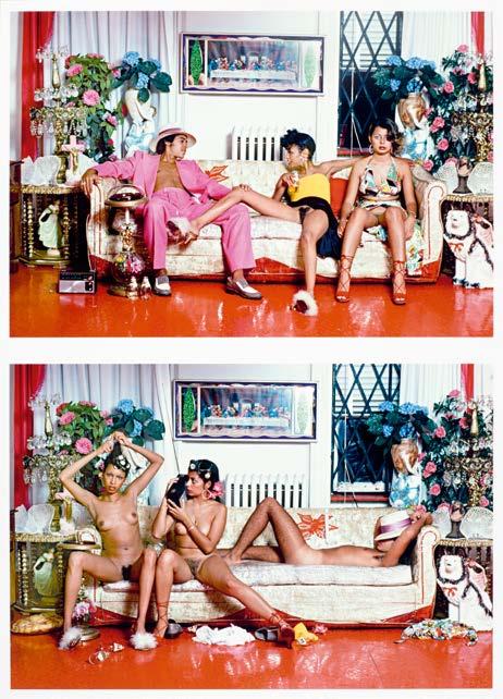 Photographie Klassische Photographie 1683* PIERRE HOULES (1945-1986) Hispanic Chic Esquire Magazine, 1973. Lambda-Print auf Aluminium-Platte. Bildmass je 31 x 46,6 cm; Platte 62 x 92 cm.