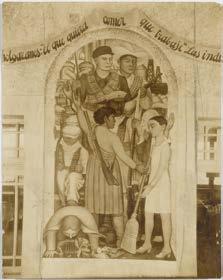 CHF 1 000 / 1 500 ( 830 / 1 250) 1695 TINA MODOTTI (1896-1942) Fresko von Diego Rivera, um 1928. Getönter Silbergelatine-Abzug. Vintage. 24 x 18,2 cm.