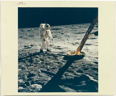1736 1737 1738 1739 1736 N.A.S.A. (XX-XXI) Apollo 11, Mondlandung, 1969. 3 Original- Photographien. C-Prints auf Kodak-Papier. Vintages. Bildmass je ca.