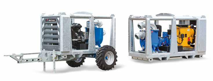 Mobile Pumpe mit Dieselantrieb / E-Laufrad Traktorbetriebene Hochwasserpumpen Für diese Reihe wurde die