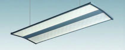 TECHNISCHE LEUCHTEN LED-Pendelleuchte IP40, Aluminium weiß, Acryl-Diffusorscheibe opal, Abstrahlwinkel 110, inklusive Betriebsgerät 1-10 V dimmbar und Seilabhängung,