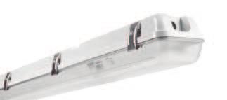 6148791 8,95 L LED-Feuchtraumleuchte IP66, Kunststoff grau, Diffusor Kunststoff opal, Durchgangsverdrahtung, BxH 6,7x5,6 cm (bei