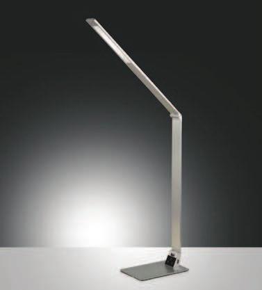 LED-Tischleuchte Kunststoff schwarz, mit Touch-Dimmer, H 48 cm, inklusive LED 4,5 Watt, nicht tauschbar, 550