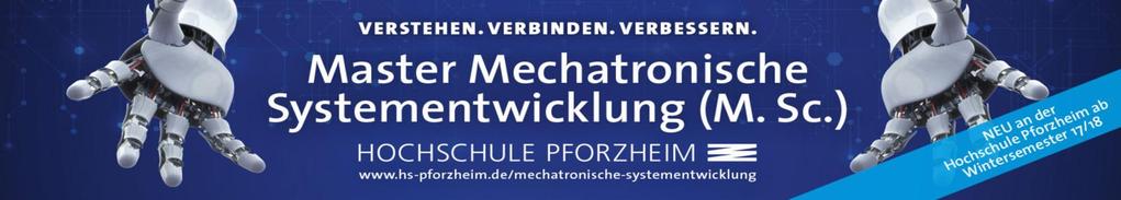 Master Mechatronische Systementwicklung (M. Sc.