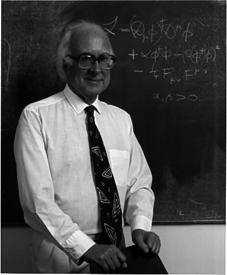 Das Higgs-Boson - ein Konzept zur Massenerzeugung Die Vermutung (1965) Der Vater des Gedankens Massen werden durch Wechselwirkungen mit