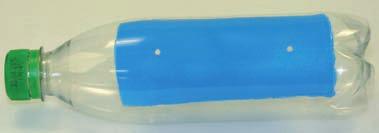 Die lasche: ohre die Löcher Ø 3 mm. Umklebe das angegebene eld der lasche mit Abdeckband. Lackiere dieses eld mit blauem Lack, beziehungsweise bemale es blau.