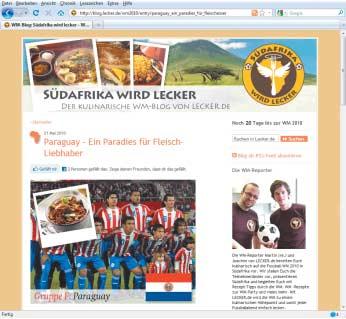 Als erste Anlaufstelle im Web für Infos rund um die Fußball-Weltmeisterschaft 2010 in Südafrika dient natürlich die offizielle FIFA-Website.