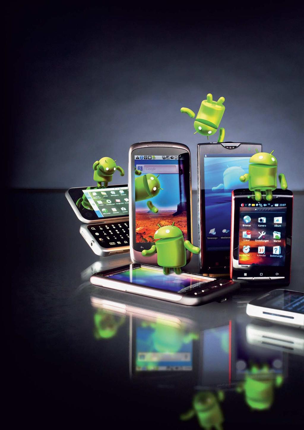 Prüfstand Android-Smartphones Achim Barczok, Rudolf Opitz Ein Android für alle Fälle Smartphones mit Android ab 160 Euro Androiden-Grün ist die Farbe der Saison.