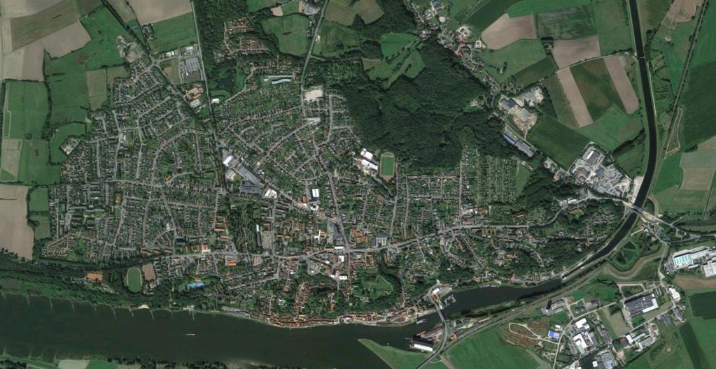 Lage des Vorhabens innerhalb der Stadt Lauenburg Plangebiet