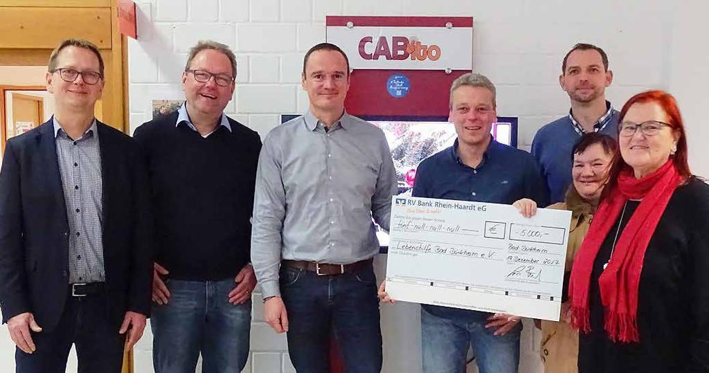 000 für die Anschaffung der CABito- Geräte zur Verfügung. Somit unterstützt die Firma Netlution Projekte der Lebenshilfe Bad Dürkheim bereits im vierten Jahr in Folge mit insgesamt fast 8.
