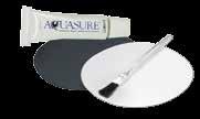 Aquasure urethane rubber adhesive provides a clear, strong and flexible finish suitable for permanent waterproof repairs to holes, tears or leaking seams in most types of fishing and water sports