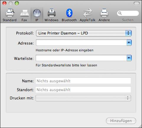 DRUCKEN UNTER MAC OS X 17 4 Markieren Sie den Fiery Controller in der Druckerliste. 5 Klicken Sie auf Optionen & Zubehör und öffnen Sie im nachfolgenden Fenster die Seite Treiber.