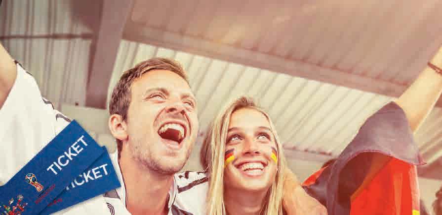 Leidenschaft gewinnt. 15 x 2 WM-Tickets zu gewinnen. Wir verlosen 15 x 2 Tickets für das Spiel Deutschland gegen Schweden bei der FIFA Weltmeisterschaft am 23.06.2018 in Sotschi.