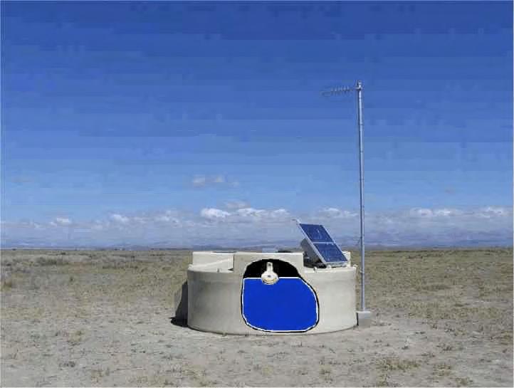 AUGER-Detektor: Ground Array Kommunikations-Antenne GPS-Empfänger