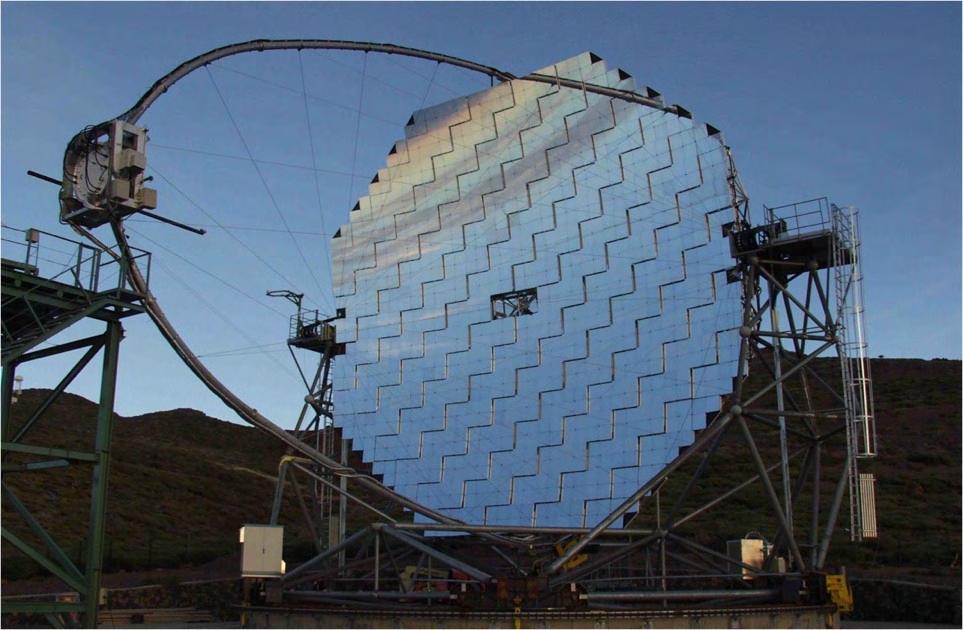 MAGIC: Das grösste Cherenkov-Teleskop 17 m Spiegeldurchmesser (240 m 2 )
