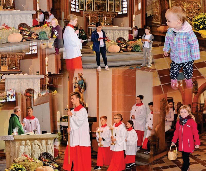 Am 1. Oktober 2017 wurde in der kath. Kirche St. Goar unter Mitwirkung der Kinder, der Erntedankgottesdienst gefeiert.