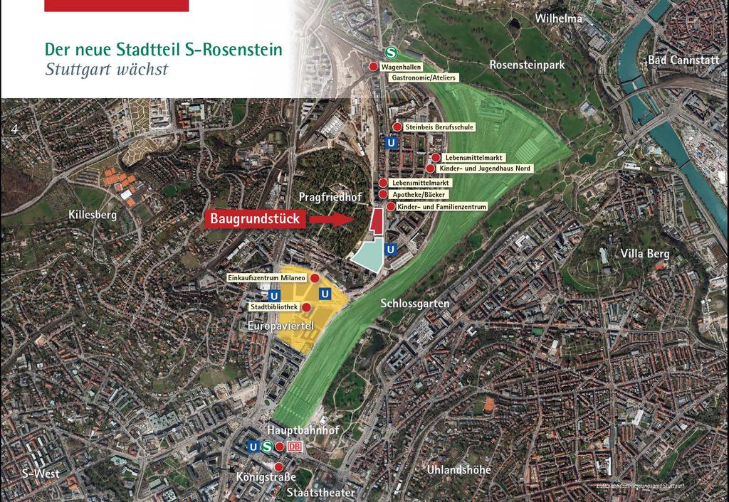Sektorkopplung im Geschosswohnungsbau Areal Rosensteinpark in Stuttgart - Größe Eisspeicher: 1.